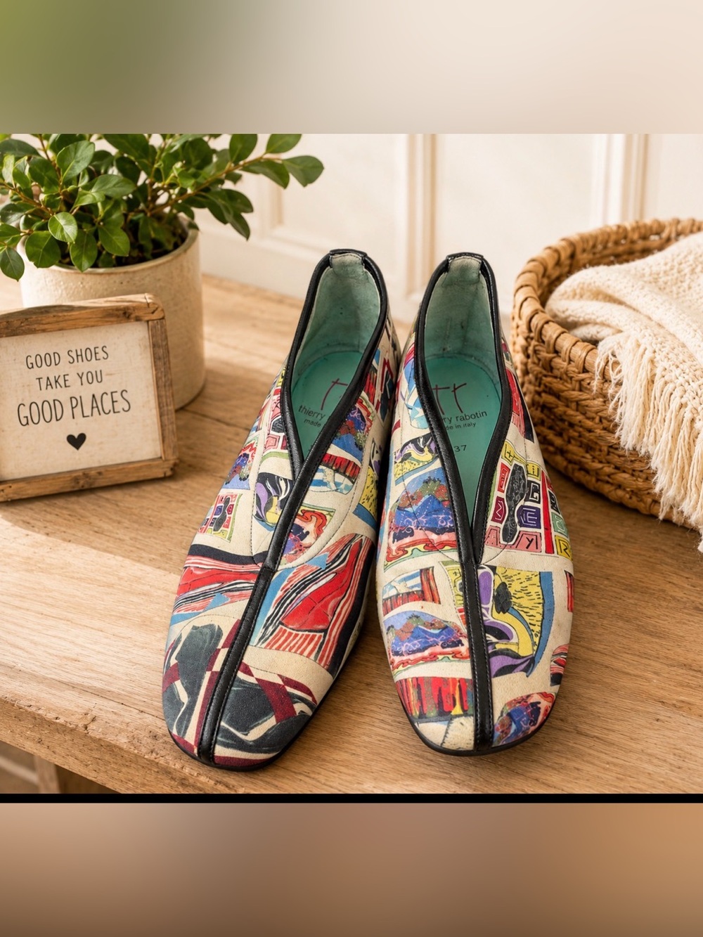 Thierry Rabotin EU 37 unique wedge shoe made in Italy